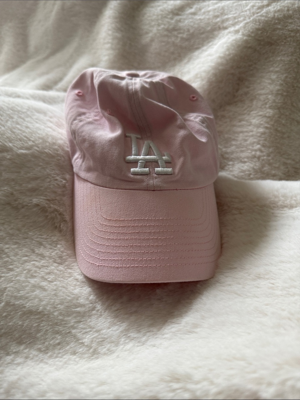 LA dodgers baseball Pink Baseball Cap